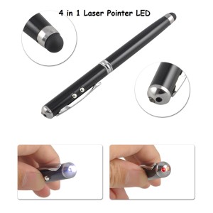 4 σε 1 στυλό Laser Pointer LED